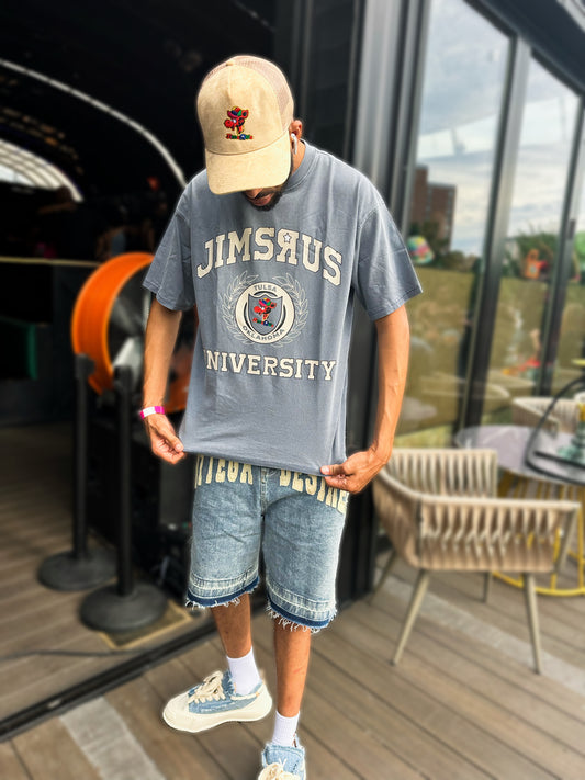 UNIVERSITY TEE - Vintage Blue