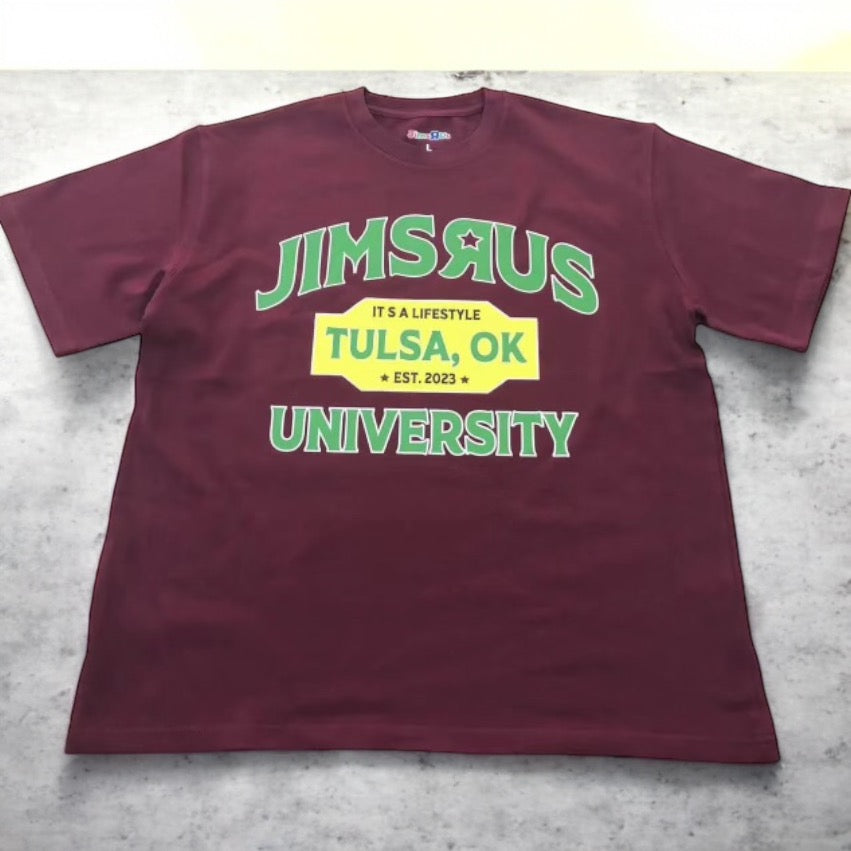 JIMSRUS UNIVERSITY TEE (Burgundy)