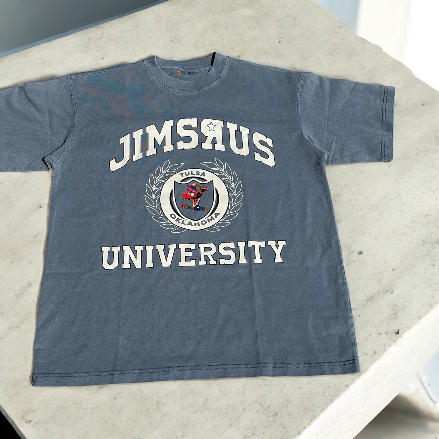 UNIVERSITY TEE - Vintage Blue