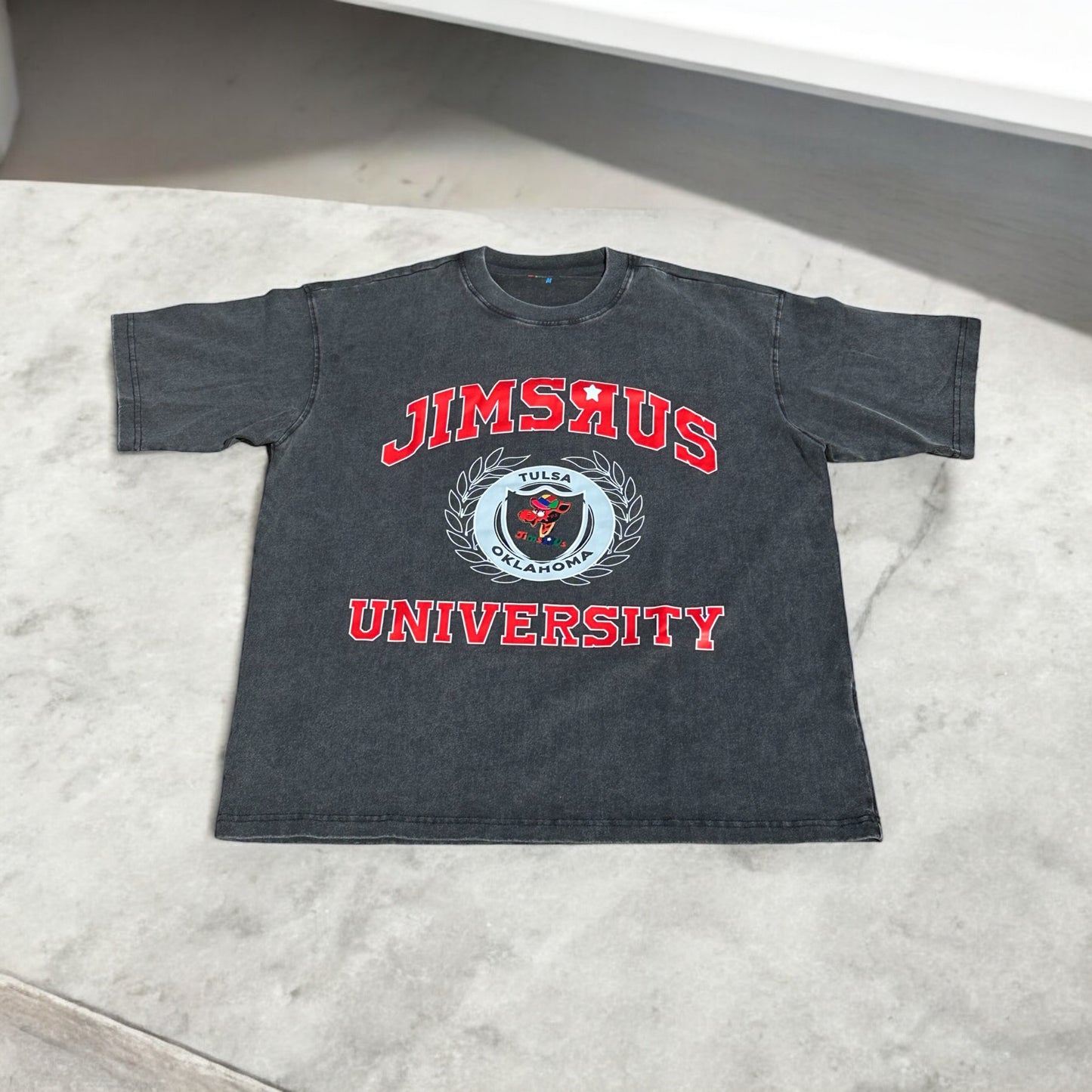 UNIVERSITY TEE- Vintage Gray