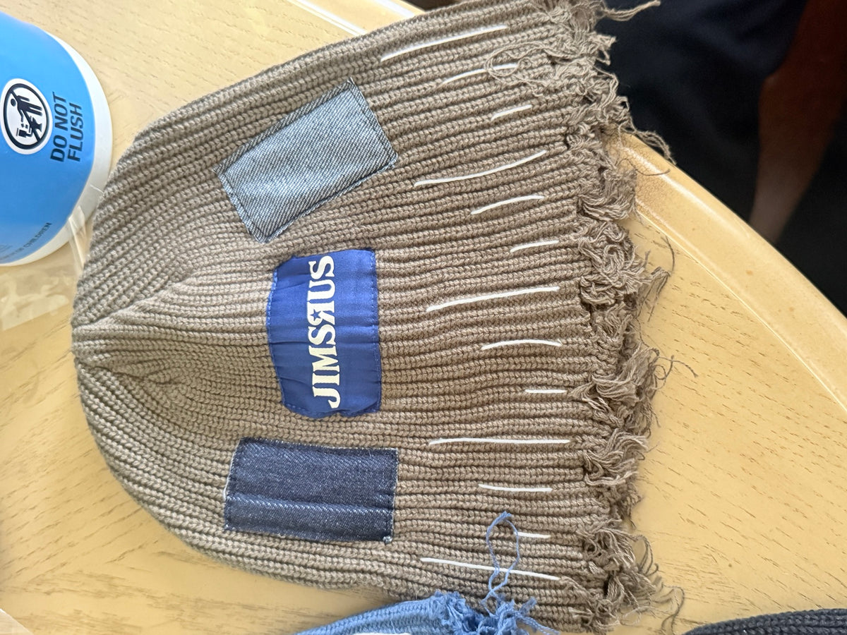 Actual Army Green JIMSRUS reconstructed knit beanie