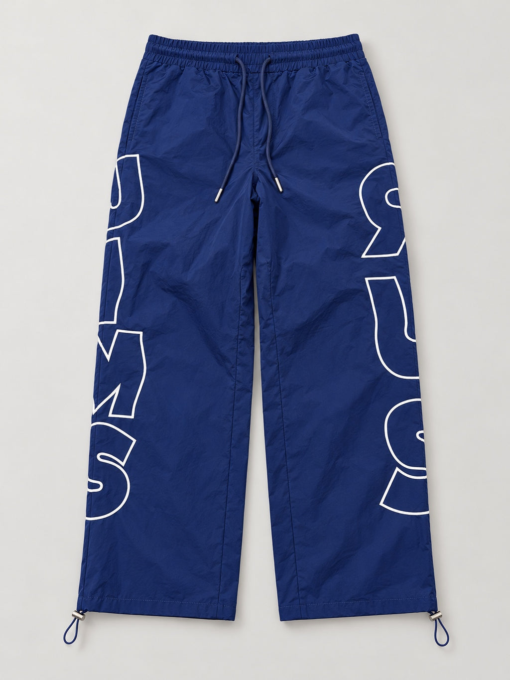 Royal blue JIMSRUS Signature Swish Pants full view