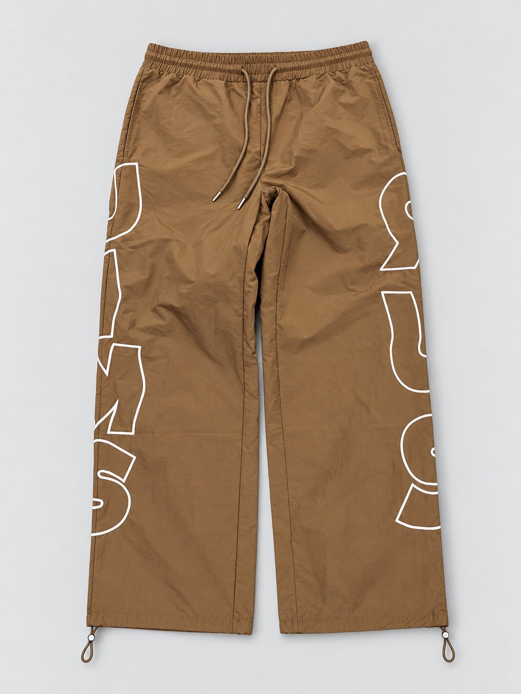 Tan JIMSRUS Signature Swish Pants full view